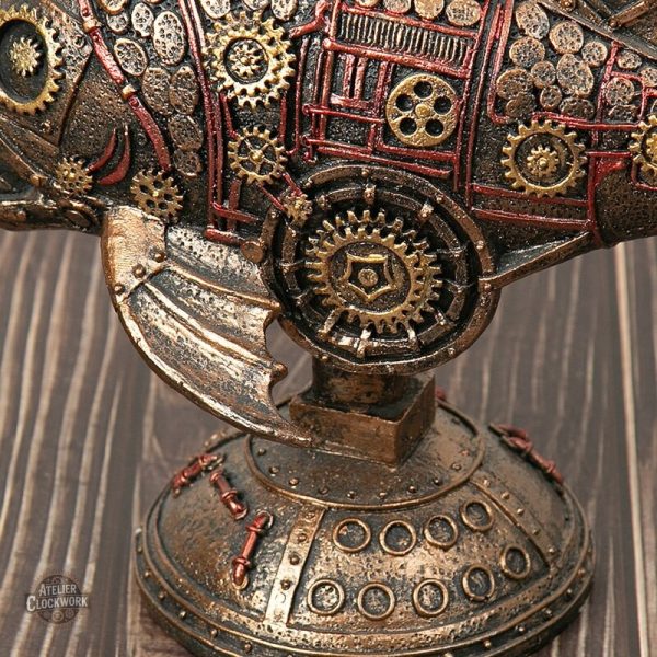 Élément décoratif Piranha Mécanique Steampunk