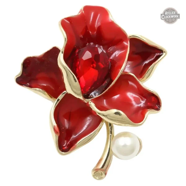 fleur-broche-1 Broche Fleur d'Antan steampunk pour femme