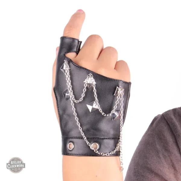 Gants sans doigts en cuir, essentiel pour votre tenue Steampunk