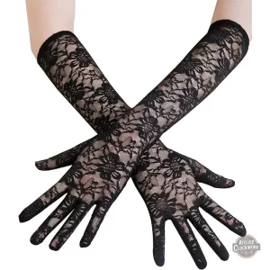 Gants Gothiques Femme - Black Lady en style steampunk