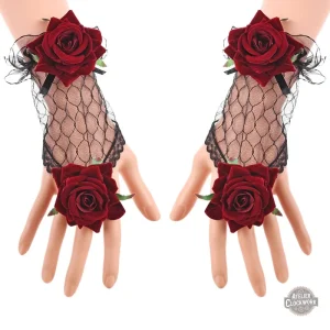 Gants gothiques Rosarium pour un style steampunk féminin