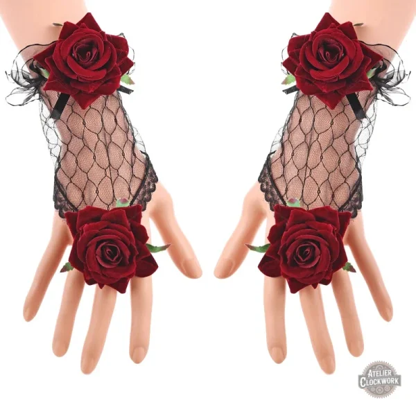 gants-gothiques-rosarium-1 Gants gothiques Rosarium pour un style steampunk féminin