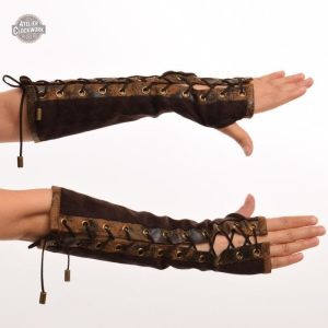 Gants marron pour un look Steampunk élégant