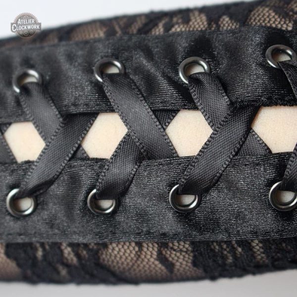 Gants élégants noir Steampunk, touche d'originalité