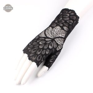 Gant Mitaines Dentelle - Morticia Steampunk Femme