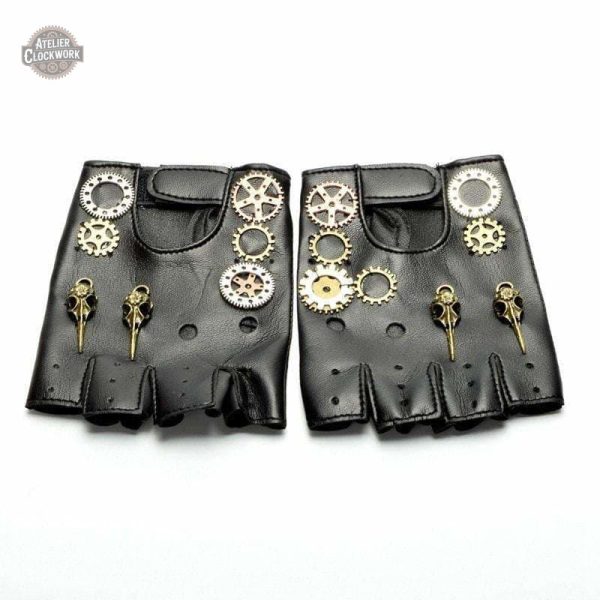 Gants élégants pour homme, inspirés du style Steampunk