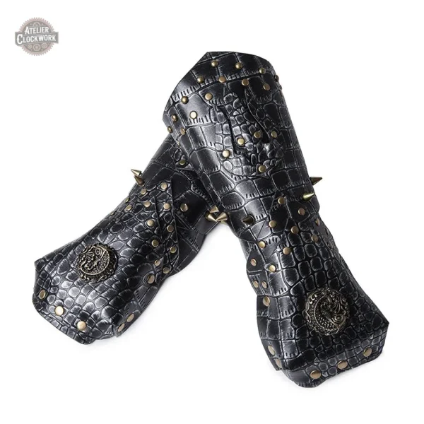 Élégants gants Steampunk avec protections intégrées
