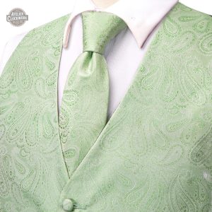 Gilet vert raffiné pour homme, mode steampunk