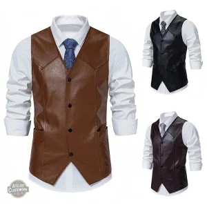 Gilet sans manche style steampunk pour homme