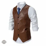 Veste en cuir homme Dorian Gray collection gilet