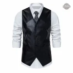 Vêtement steampunk homme gilet cuir Dorian Gray