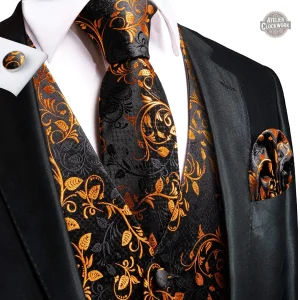 Gilet habillé homme avec motifs inspirés du steampunk