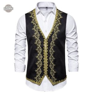 Gilet Steampunk Buckingham pour homme