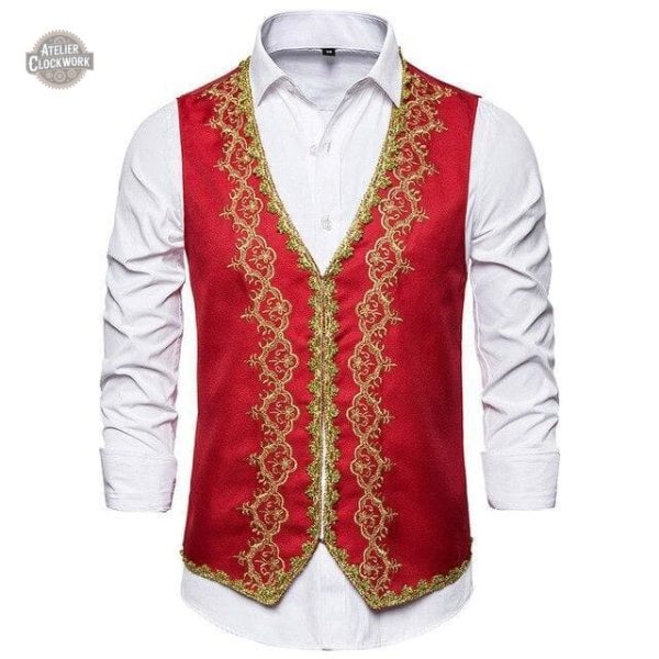 Gilet Buckingham avec allure rétro Steampunk