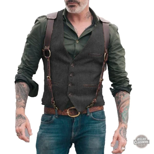 Gilet homme inspiré du steampunk classique