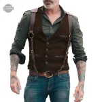 Gilet costume homme avec accent steampunk