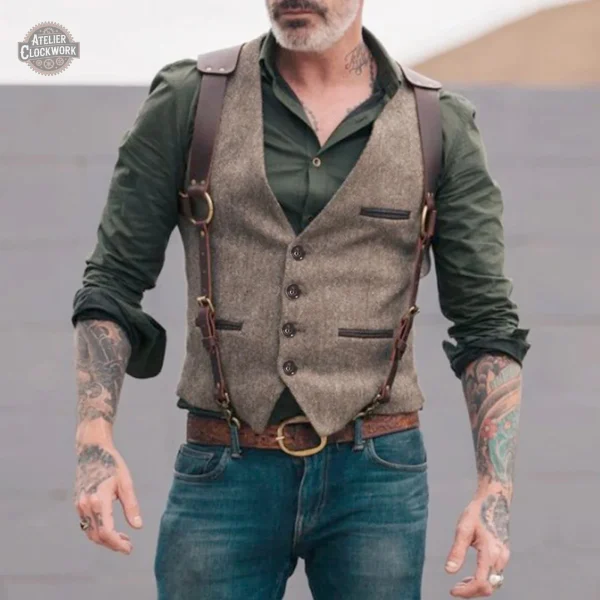 Gilet costume homme style steampunk