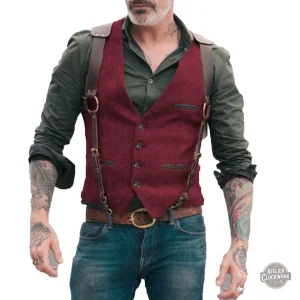 Gilet Eliot Ness avec design steampunk