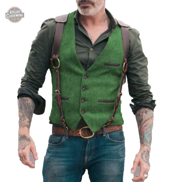 Gilet costume élégant inspiré steampunk