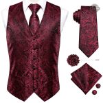 Gilet Rouge Homme Jekyll & Hyde en style steampunk