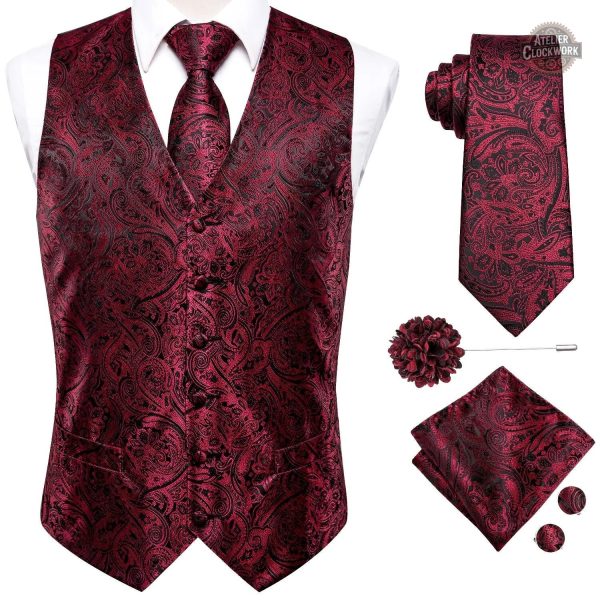 gilet-homme-rouge-steampunk-store-1 Gilet Rouge Homme Jekyll & Hyde en style steampunk