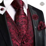 Gilet costume homme rouge pour un look audacieux