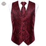 Jekyll & Hyde gilet steampunk rouge pour homme