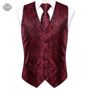 Jekyll & Hyde gilet steampunk rouge pour homme