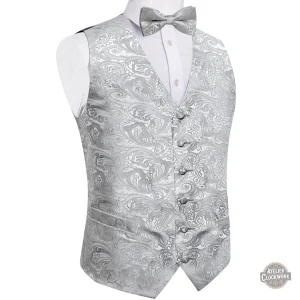 Gilet Costume Homme Steampunk Gris