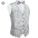 Gilet Costume Homme - Design Innovant en Gris