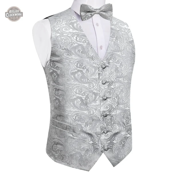Gilet Costume Homme - Design Innovant en Gris