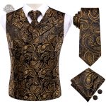 Gilet doré homme Phileas Fogg en style steampunk