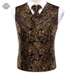 Gilet homme doré de la collection costume steampunk