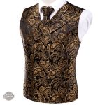Gilet steampunk doré pour homme, élégant et unique
