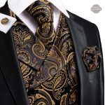 Vêtement homme doré, gilet Phileas Fogg pour occasions spéciales