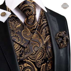 Vêtement homme doré, gilet Phileas Fogg pour occasions spéciales