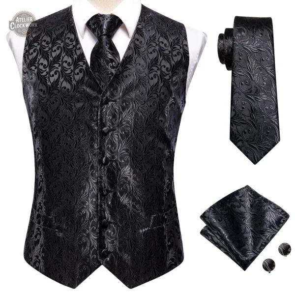 Gilet Homme Élégant en Style Victorien