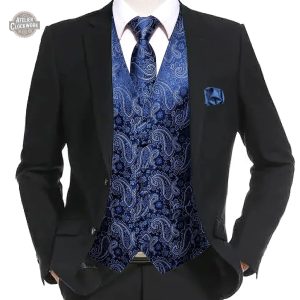 Gilet costume steampunk homme bleu, style unique