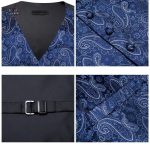 Gilet masculin bleu, parfait pour un style vintage