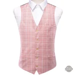 Gilet sans manches pour homme avec motif tartan