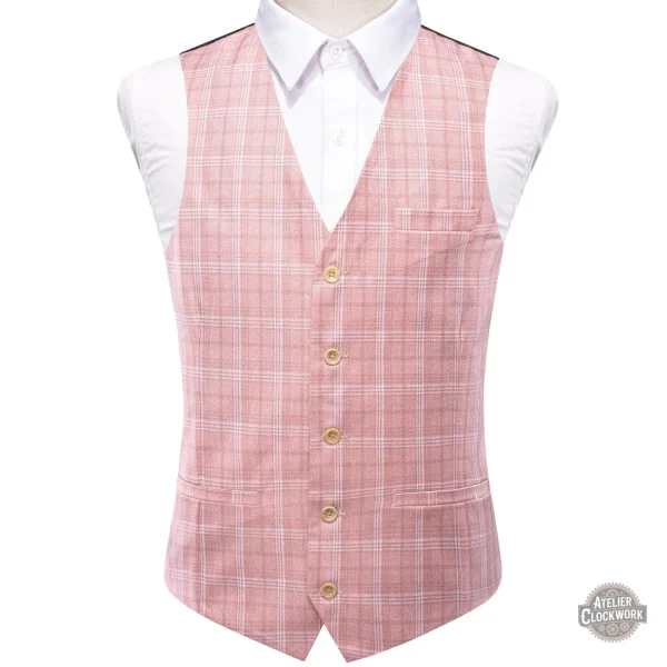Gilet sans manches pour homme avec motif tartan