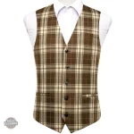 Gilet homme steampunk en design écossais
