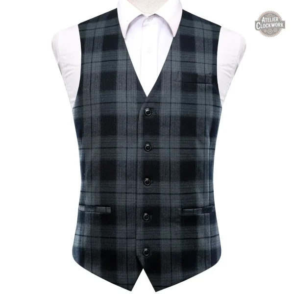 Gilet homme sans manches au style écossais