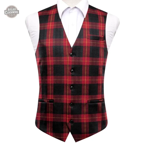 Gilet à motif écossais pour un look unique