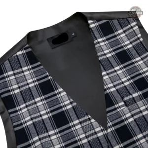 Gilet costume homme écossais sans manches