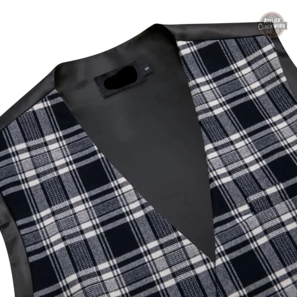 Gilet costume homme écossais sans manches