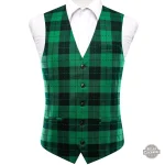 Gilet chic sans manches pour homme en écossais
