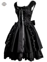 Robe noire style Lolita pour événements