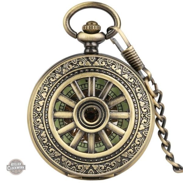 gousset-mecanique-steampunk-store-1 Montre à gousset mécanique Da Vinci