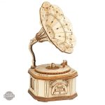 Maquette Gramophone en Bois DIY Steampunk